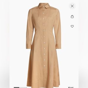 NWT Veronica Beard Goldie Shirt Dress with Cuffed Sleeves